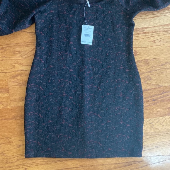 FREE PEOPLE NWT. Sunset Mini Dress in Black Combo. NWT. Size L - Picture 12 of 16